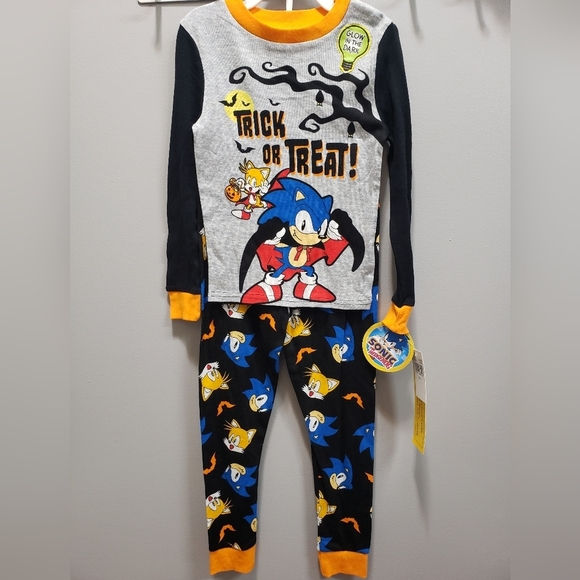 Komar Kids NWT 2-piece Sonic the Hedgehog Halloween Pajama Set - Picture 1 of 9